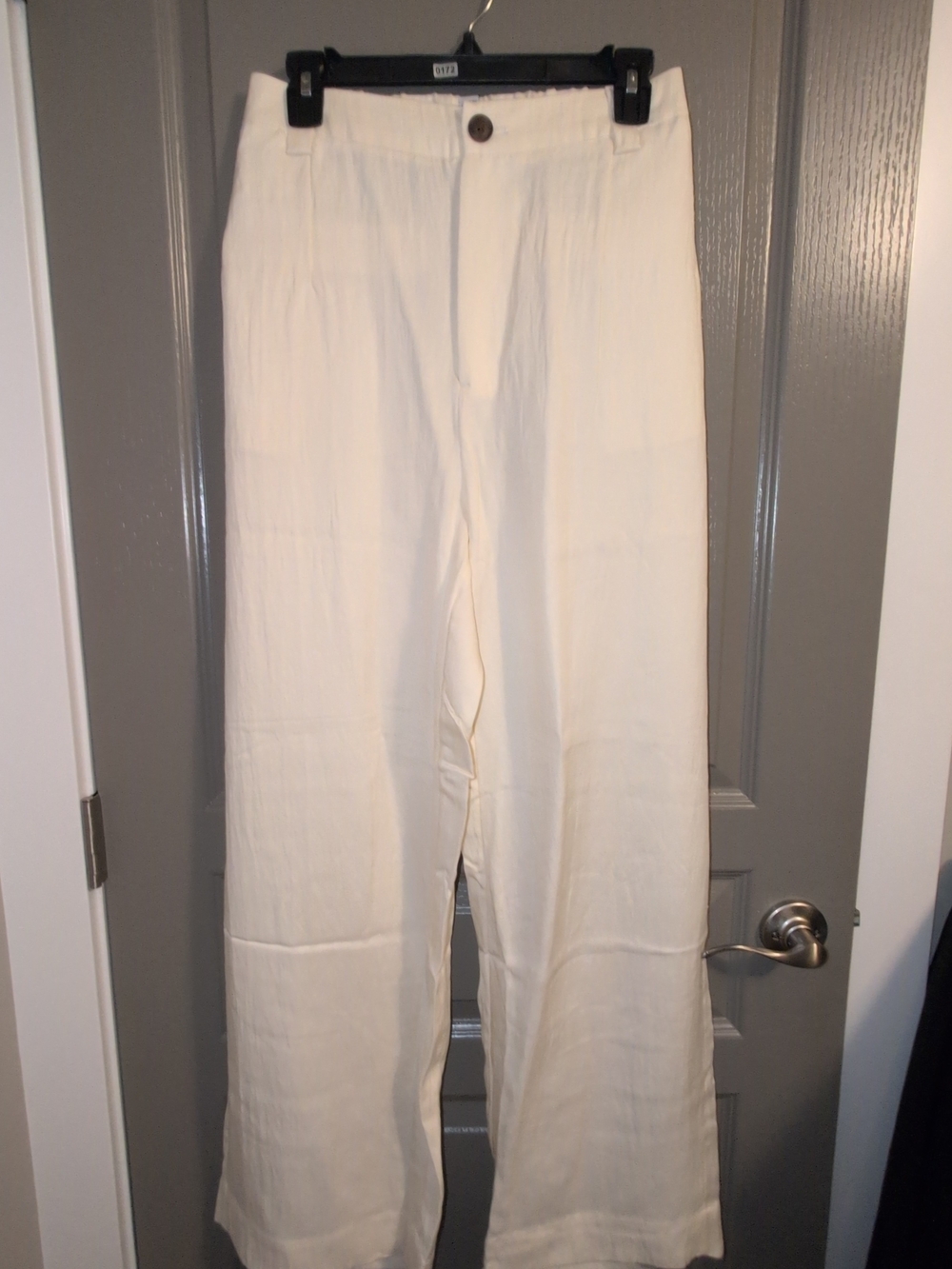 Target Cream High-Rise Wide Leg Pants